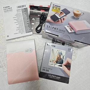 캐논 셀피스퀘어 QX10 핑크 풀구성세트 판매해요.
