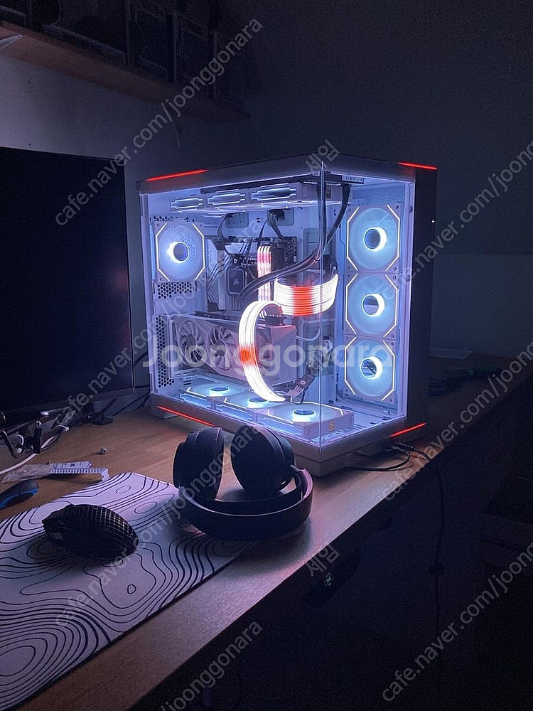 리안리 PC-O11D EVO RGB (화이트)+라이저킷--0