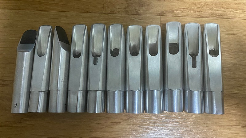 테너,알토,소프라노 색소폰마우스피스3종 판매 이미지