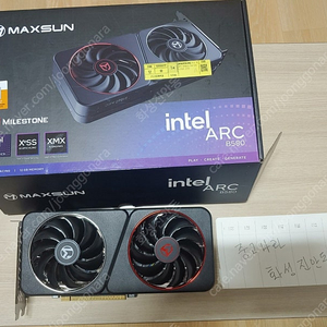MAXSUN Intel Arc B580 배틀메이지 Milestone 12G 그래픽카드팝니다.