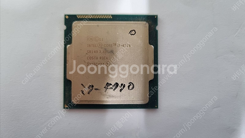 인텔 CPU CORE i7-4770--0