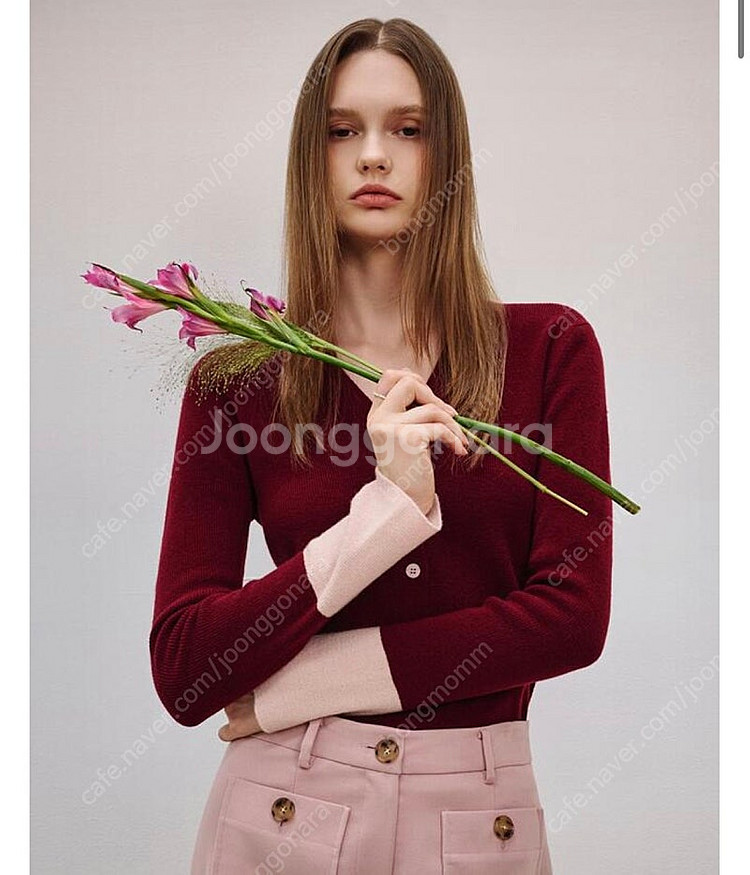 칙스라벨 23FW CHIXLABEL H 로제 메리노울 ...--1