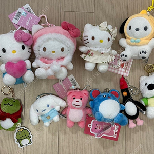 [새상품] 산리오 키티, 포켓몬, 벨리곰 인형 키링