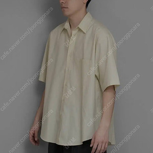 [3] 오라리 finx twill 반팔셔츠 라이트옐로우 24ss