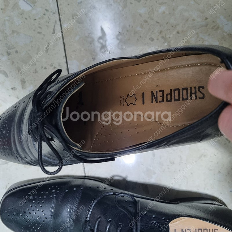 SHOOPEN 남성 검정 구두270--2