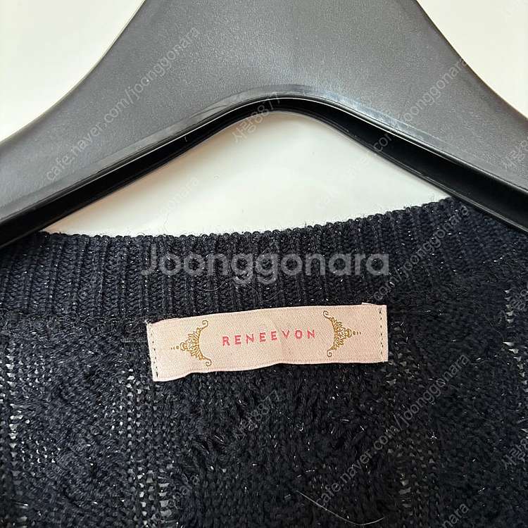 레니본 메탈 글리터 케이블 리본 가디건 결혼식 하객룩 ...--3