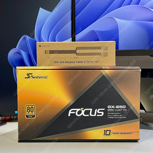 시소닉 FOCUS GOLD GX-850 풀모듈러 + 12V-2x6 케이블