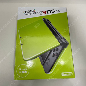 NEW 3DS LL 라임+블랙 일판