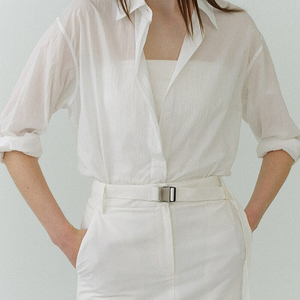 [ORE STORE] 오어 Nylon Overfit Shirts_White 새상품