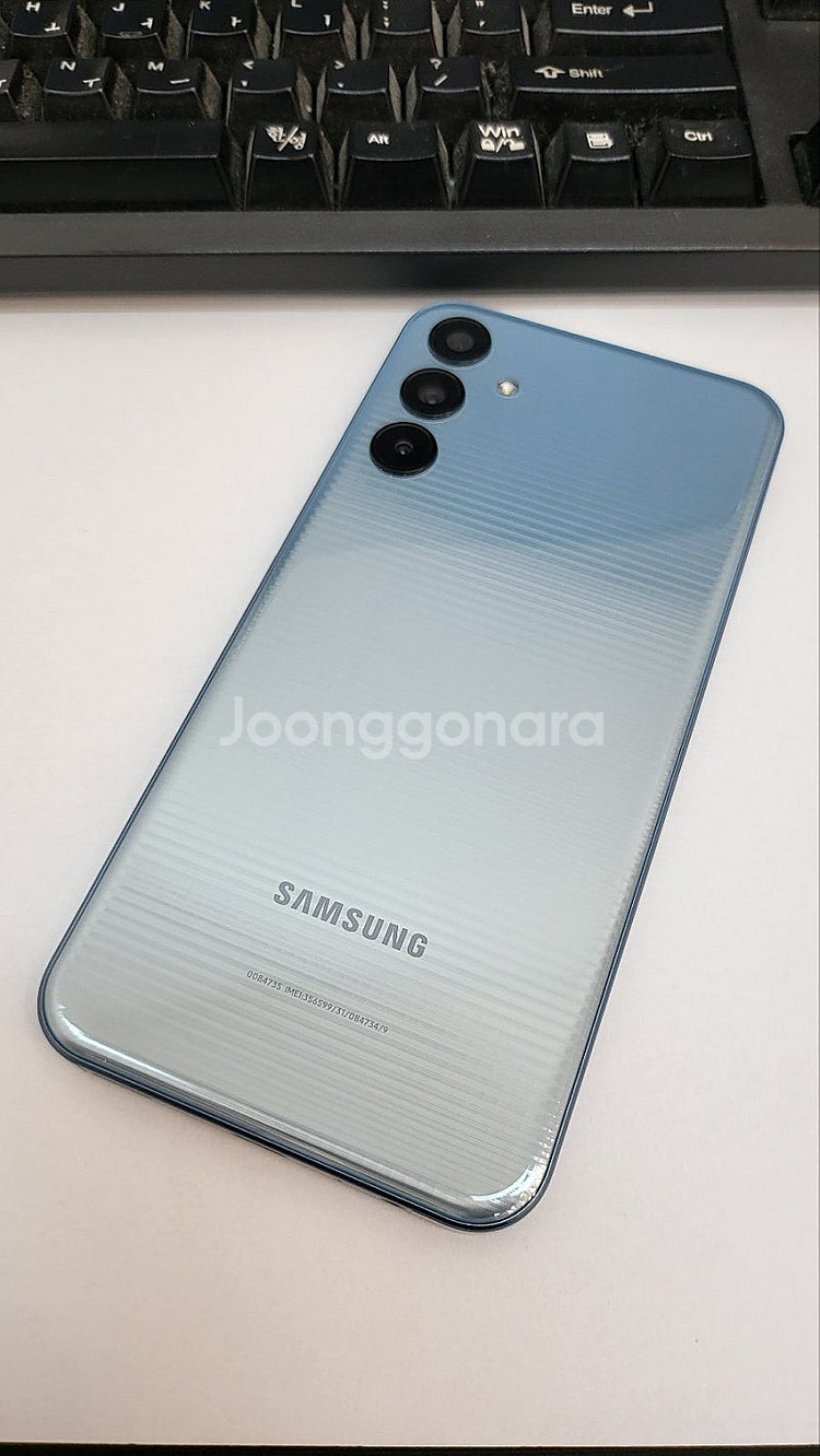 갤럭시M15 와이드7 블루 128GB 무잔상 상태좋은 ...--0