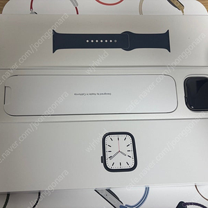 애플워치7 45mm 스테인리스 그라파이트 셀룰러 S급 배터리 100%