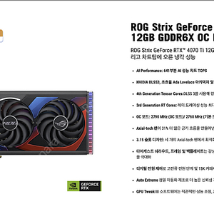 ASUS RTX4070 Ti ROG STRIX O12G OC 12GB
