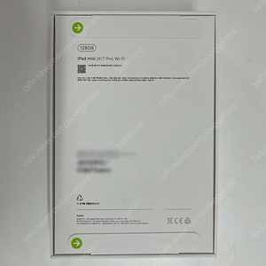 새상품 2024 아이패드 미니 7 A17 Pro 스페이스 그레이 128GB 미개봉