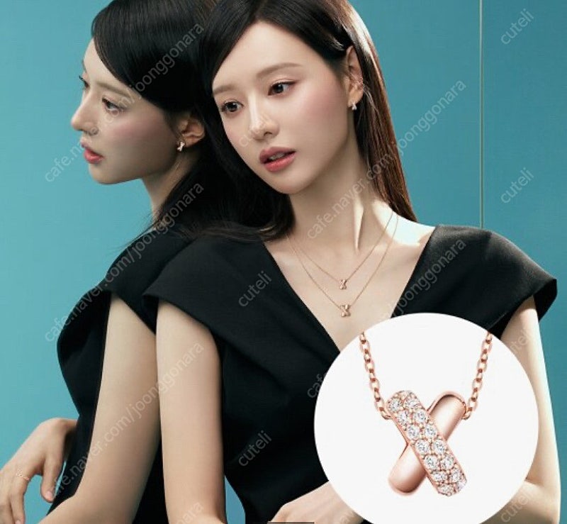 스톤헨지 김지원 크로싱목걸이 14K(모델명: SA24C29F) 가격내림 최저가