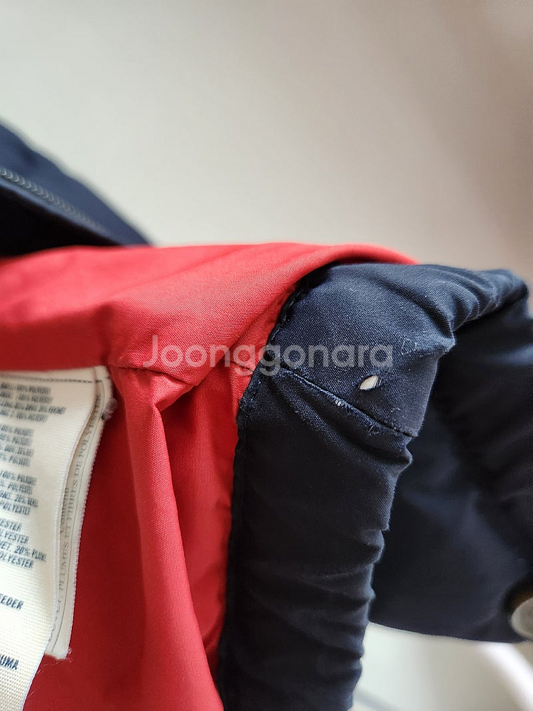 아베크롬비 덕다운 패딩 키즈XL 네이비--6