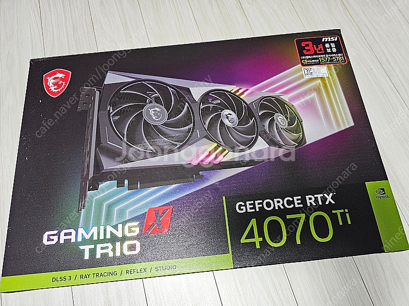msi rtx4070ti 게이밍x 트리오 판매합니다.(...--0