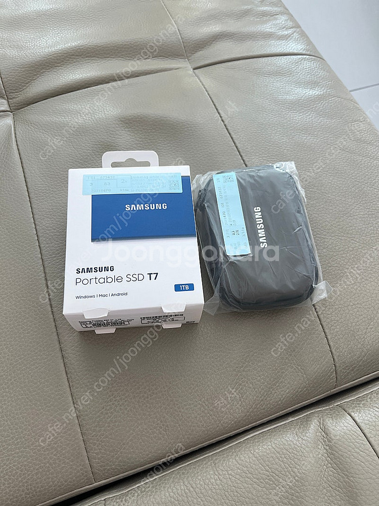삼성 포터블 SSD T7 1TB 미개봉 새상품--0