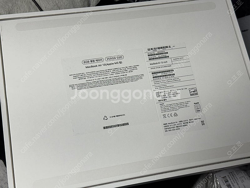 맥북에어 13인치 m3 8gb/256gb 실버 (24년...--4