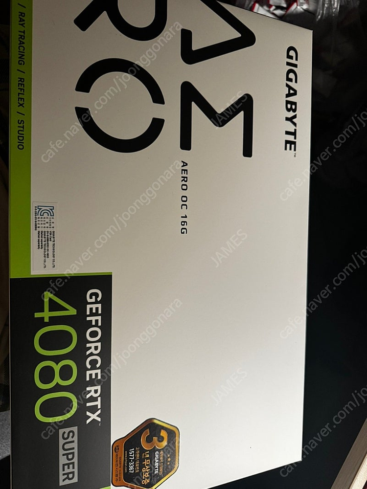 기가바이트 RTX4080 Super Aero OC 16G 3개월 미만 사용 이미지
