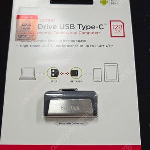 샌디스크 usb c타입 겸용 휴대폰 태블릿 사용가능 드라이브 128g 새상품 - 택포 1만2천원
