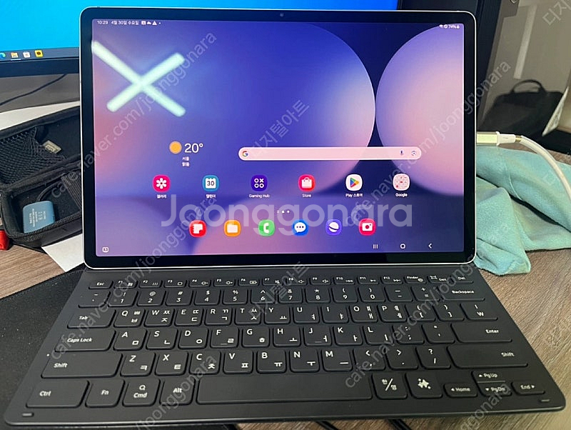 갤럭시 탭 s10+5G+정품 북커버--0