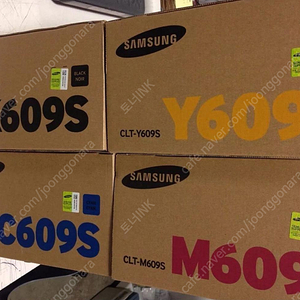 삼성 CLT-K609S, CLT-C609S, CLT-M609S, CLT-Y609S 미사용 정품토너 판매합니다.