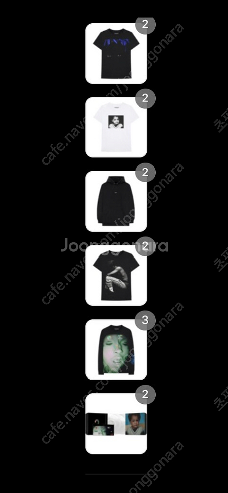 새상품 Xxxtentacion 텐타시온 정품 공식 굿즈 머천다이즈 후드티 반팔티 롱슬리브 포스터 모자 등--1