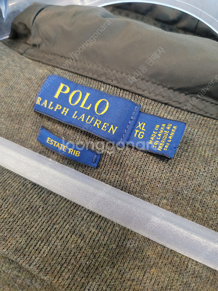 <XL> 폴로 POLO 나일론 후드 집업 니트--5