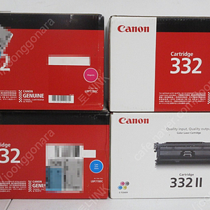 캐논 CRG-332BKII, CRG-332BK, CRG-332C, CRG-332M, CRG-332Y 미사용 정품토너 판매합니다.