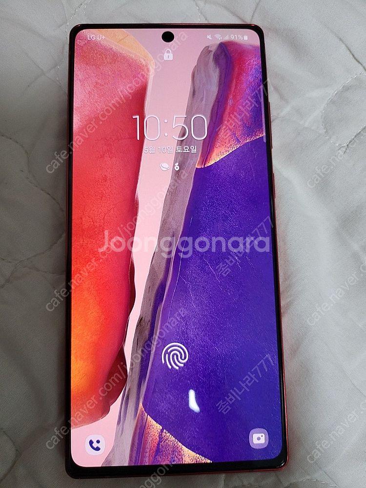 갤럭시 노트20 5G 레드 256GB(액정 배터리 교체...--0
