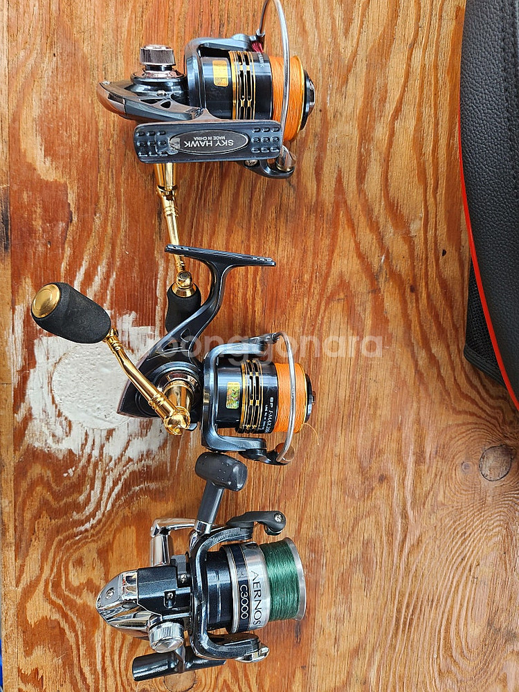 가성비 좋은 다이와,시마노릴과 베스로드 입니다. 낚시용품정리중..--1