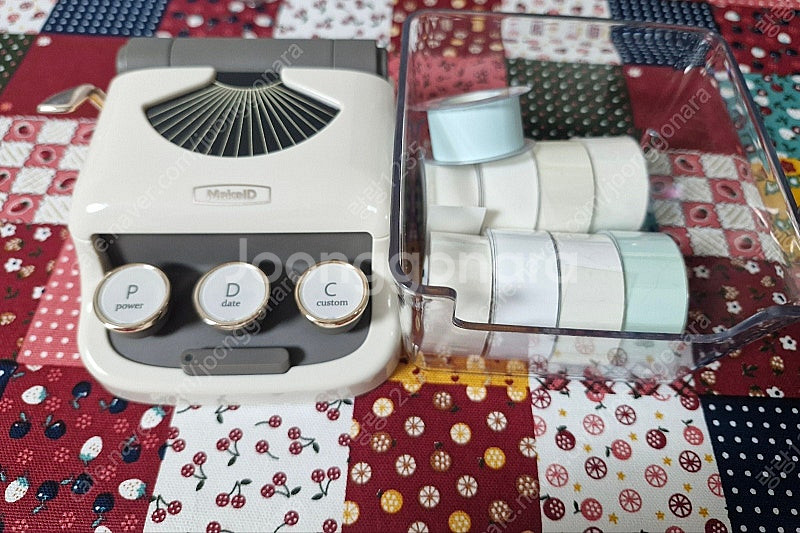 메이크아이디 라벨프린터 Q1(화이트)+라벨용지 판매합니...--0
