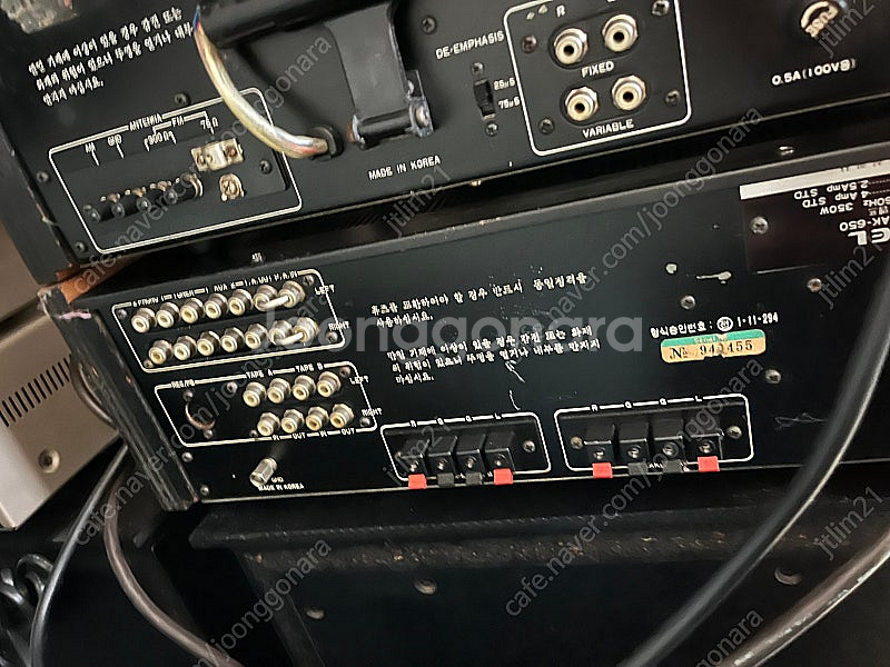 인켈 앰프ak650 + 튜너tk600(우드버전)--7