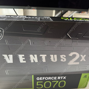MSI 지포스 RTX5070 벤투스 2X OC D7 12G 미개봉 새제품 팝니다.