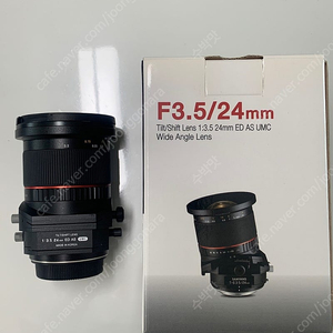 삼양옵틱스 T-S 24mm F3.5 ED AS UMC 캐논 dslr용 판매합니다. 삼양 TS렌즈