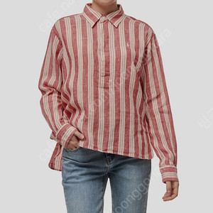폴로 랄프로렌 여성 린넨 풀오버 셔츠 XL