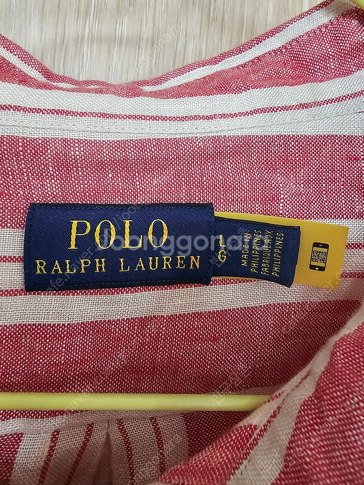 폴로 랄프로렌 여성 린넨 풀오버 셔츠 XL--3