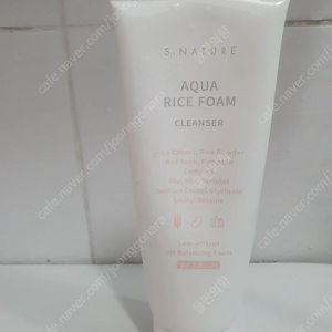 에스네이처 아쿠아 라이스 약산성 폼 클렌저 160ml 한번사용 반값.알뜰택배 포함 12000원
