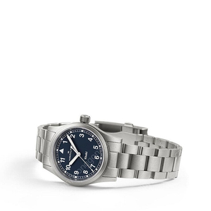 해밀턴 카키필드 쿼츠 38mm 블루 다이얼 브레이슬릿 시계 H69401140
