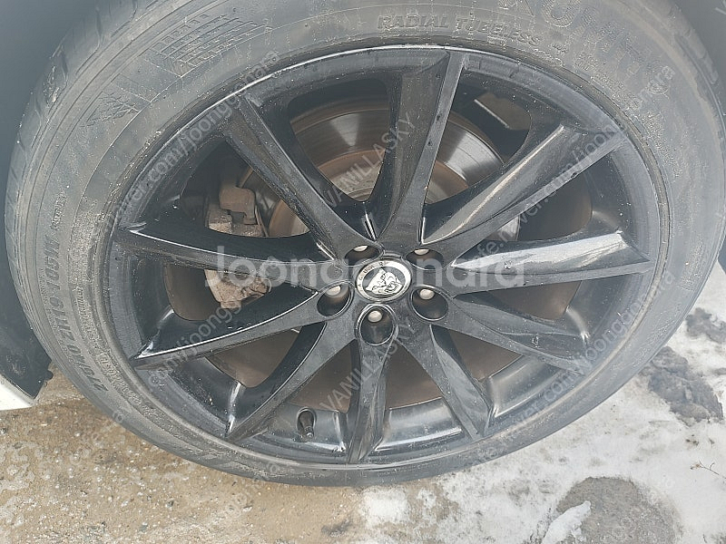 재규어 xj 19인치 순정휠 타이어 pcd 108 재규...--1