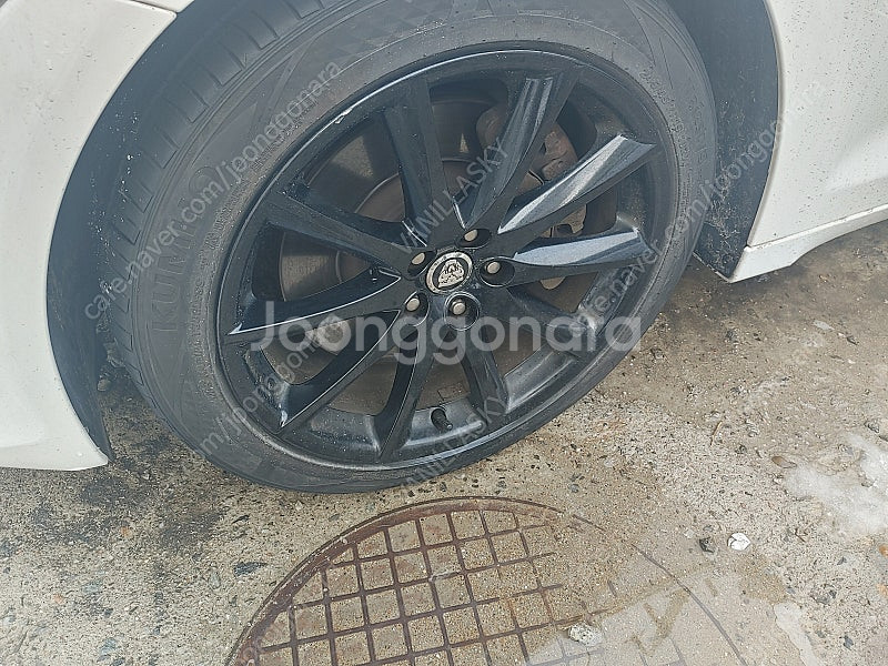 재규어 xj 19인치 순정휠 타이어 pcd 108 재규...--4