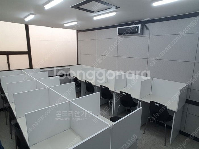 ((5월예약가능)) 잘나가는 인기 하이그로시 학원책상 W700xD500 (독서실용파티션 구매가능)--4