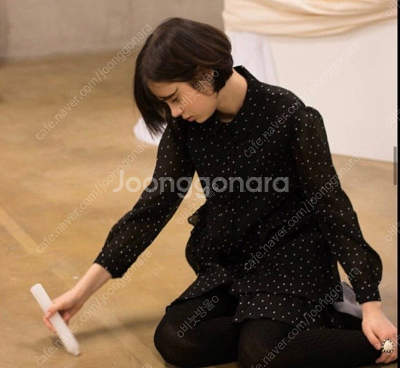 시눈 프릴 도트원피스--0
