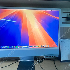 M1아이맥24 블루 16GB 1TB 100에 매도합니다.