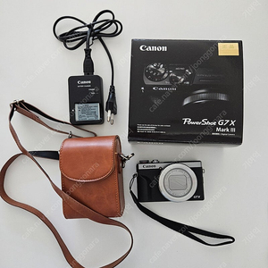 캐논 G7X mark3실버 128GB 박스풀, 여분배터리, 케이스