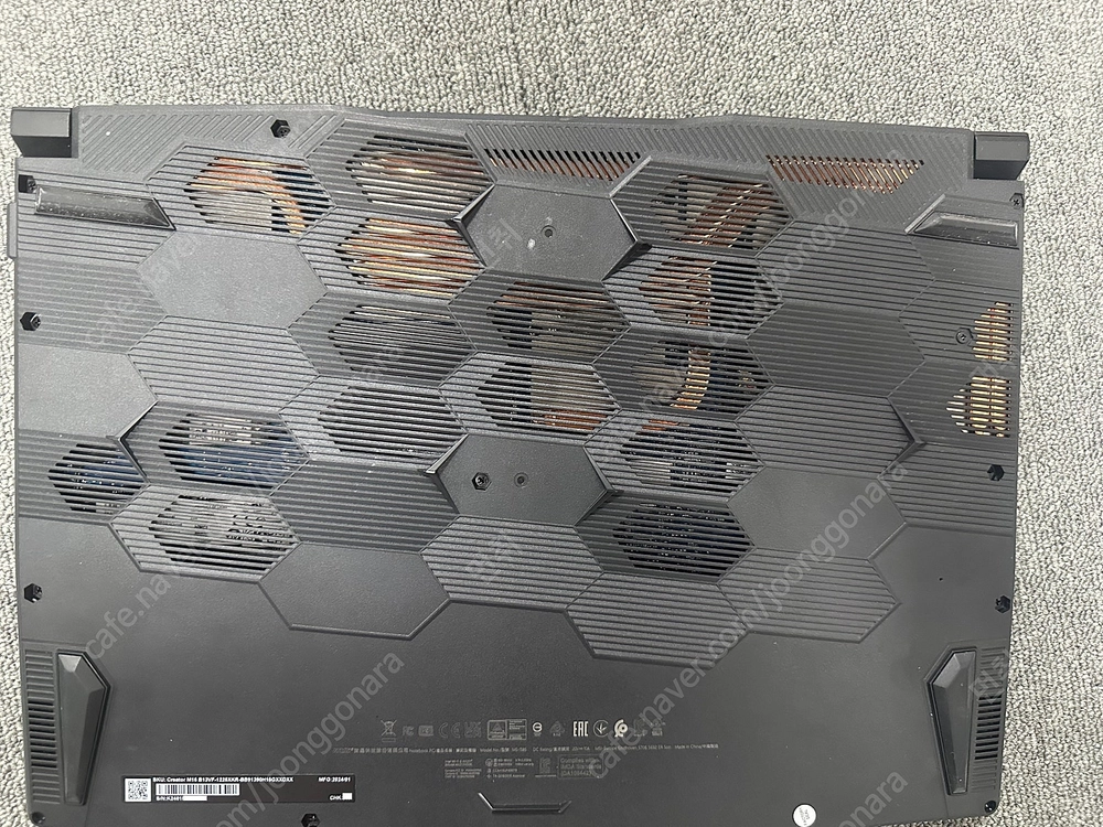 msi m16 b13vf rtx4060 ram 64GB 1TB 게이밍 노트북 판매합니다. 이미지