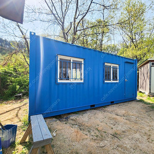 사무실용 중고컨테이너 3×6외부 도색 완료! 상태 최상급 → 바로 출고 가능