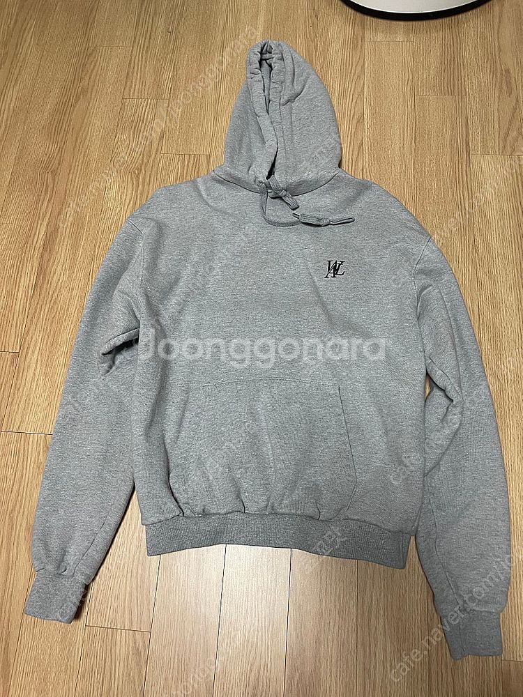 우알롱 회색후드티 Signature standard h...--0