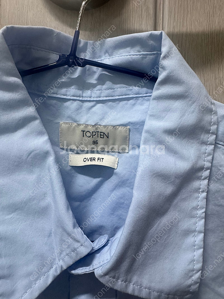 탑텐 topten 포플린 오버핏 반팔 셔츠--3