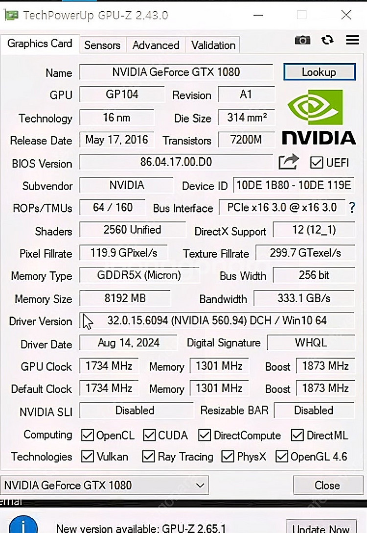 GTX1080 그래픽카드--5